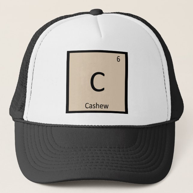 C - Kemikaliens Nöt - Periodisk Bord-symbol Keps (Framsida)