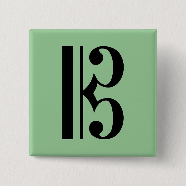 C-Klav musiksymbol Knapp (Framsida)