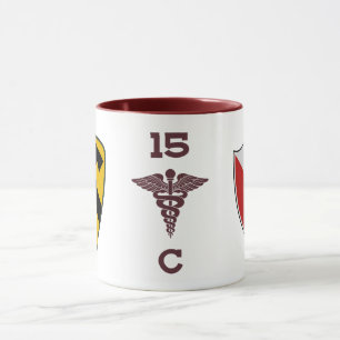 C-kompaniet 15:e BSB ”Gamblers” 1st Cavalry Divisi Mugg