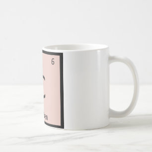 C - Kycklingkött Kemi Periodiska Systemet Symbol Kaffemugg