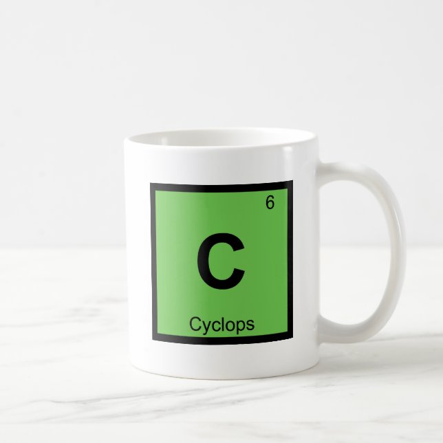 C - Kyklop grekisk kemi periodiska systemet Kaffemugg (Höger)