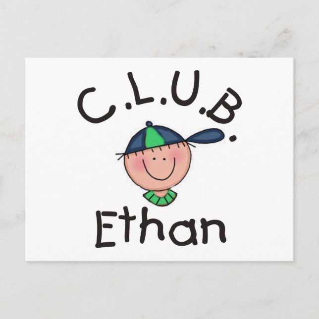 C.L.U.B. Ethan Post Card Vykort (Framsida)