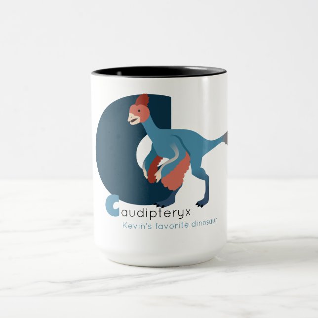 C like Caudipteryx Mug Mugg (Center)