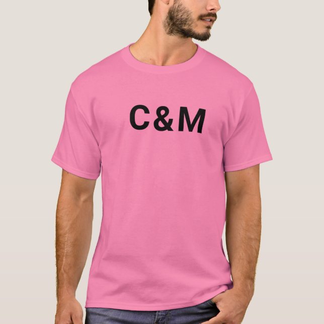 C&M-rosa T Shirt (Framsida)