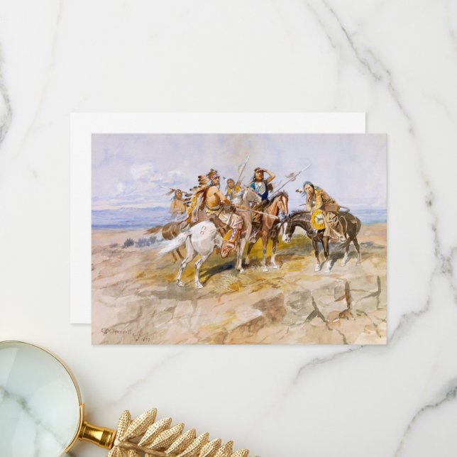 C. M. Russell metod för White Manar Tack Kort (Fram/Back In Situ)