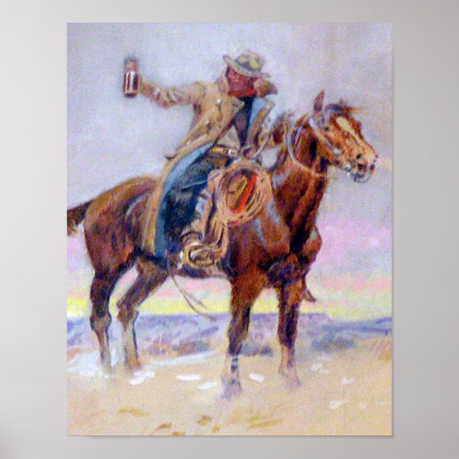 C.M. Russell Western Cowboy Poster (Framsidan)