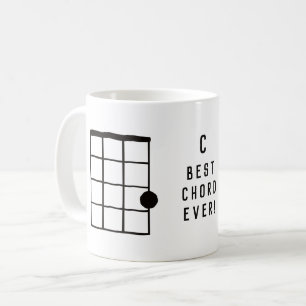 C Major Best Chord någonsin Ukulele Kaffemugg