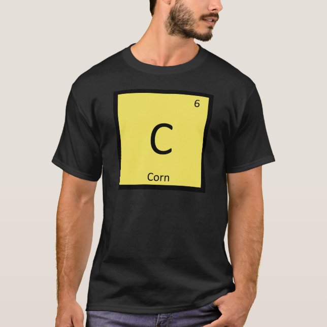 C - Majs Grönsak Kemi Periodiska Systemet Symbol Tröja (Framsida)