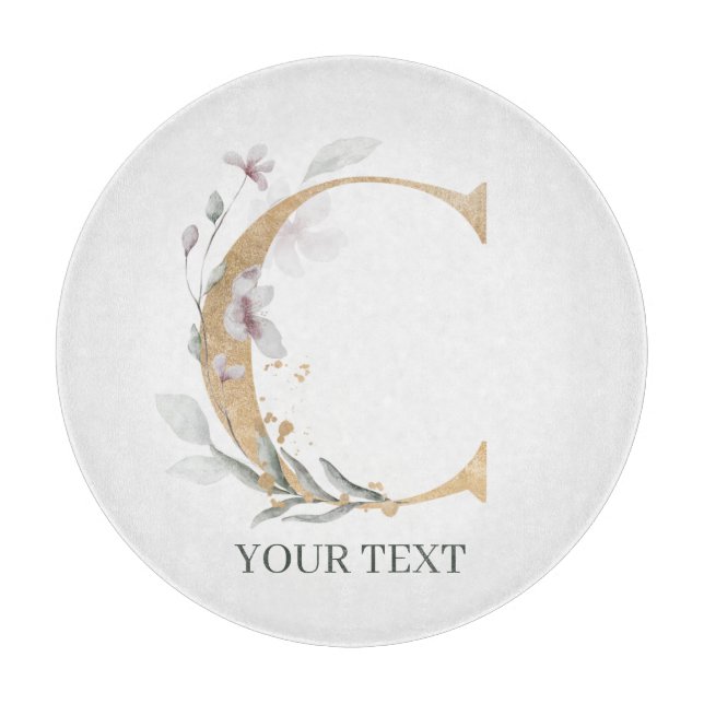 C Monogram Blommigt Personlig (Framsidan)