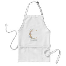 C Monogram Blommigt Personlig