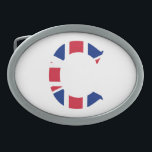 C Monogram överlagrad på Union Jack Flagga BBC<br><div class="desc">C Monogram som är täckt av unionens Jack Bälte-låsbeslagets utformning © Trinkets och Sak 2017 - AHP Design. Alla Höger reserverade. 030417</div>