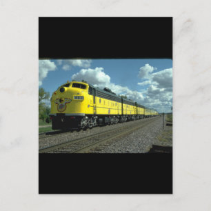 C&N EMD F-7A #402 med Passagerare_Tåg Vykort