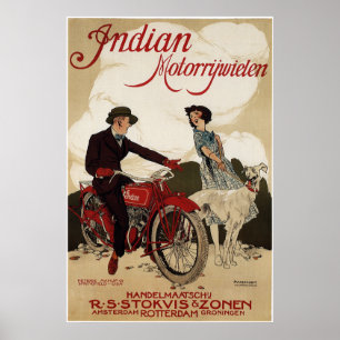 c. NEDERLÄNDSKA MOTORCYKLER 1915 Poster