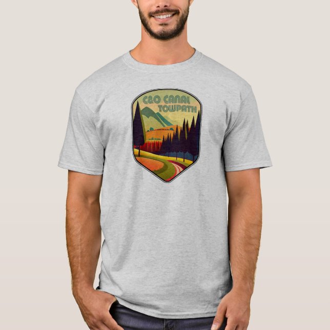 C&O Canal Towpath Färg T Shirt (Framsida)