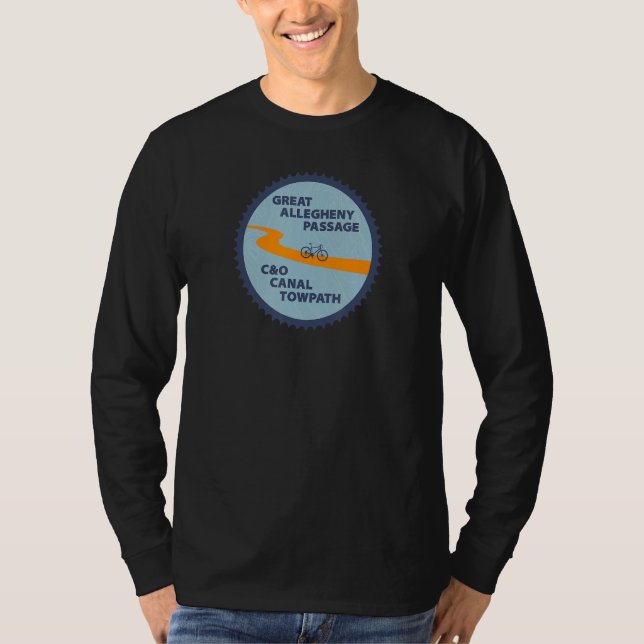 C&O Canal Towpath  GAP Pittsburgh Washington D C T Shirt (Framsida)