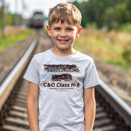 C&O Class H-8 Allegheny Locomotive - American flag T Shirt