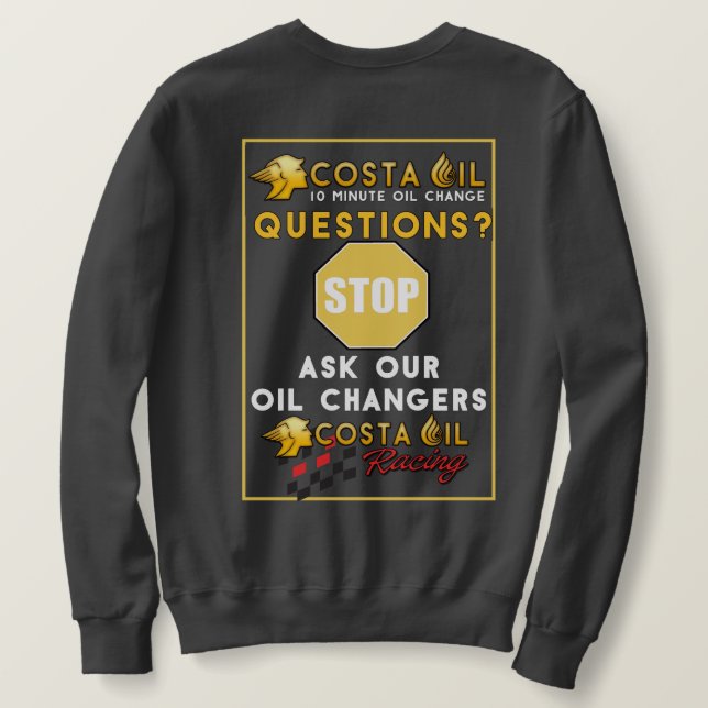 C O Crewnacken med bakgrundsbild Lång Ärmad Tröja (Design baksida)