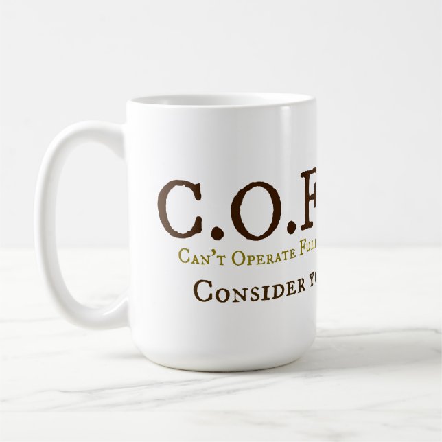 C.O.F.F.E.E. KAFFEMUGG (Vänster)