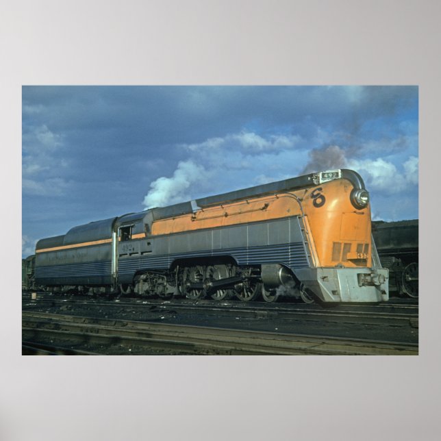 C&O Hudson Class 4-6-4 Streamliner Poster (Framsidan)