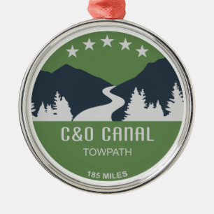 C&O-kanal för torktumling Julgransprydnad Metall
