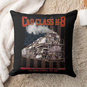 C&O Klass H-8 Allegheny Lokomotiv - Amerikansk fla Kudde