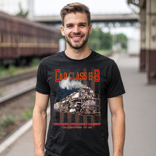 C&O Klass H-8 Allegheny Lokomotiv - Amerikansk fla T Shirt
