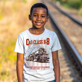 C&O Klass H-8 Allegheny Lokomotiv - Amerikansk fla T Shirt