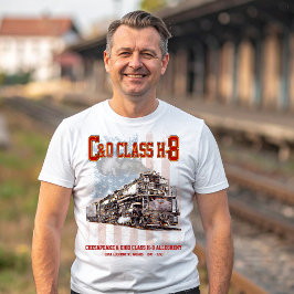 C&O Klass H-8 Allegheny Lokomotiv - Amerikansk fla T Shirt