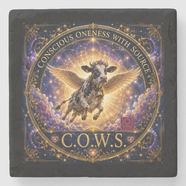 C.O.W.S. Marmorunderlägg Stenunderlägg (Framsidan)