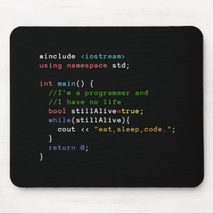 C++ Oändligt kretsa äter sömn kodifierar Mousep Musmatta
