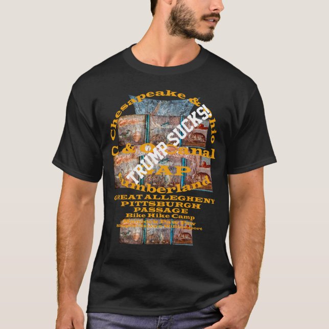 C och O Canal Towpath Underbar Allegheny Passage T Shirt (Framsida)