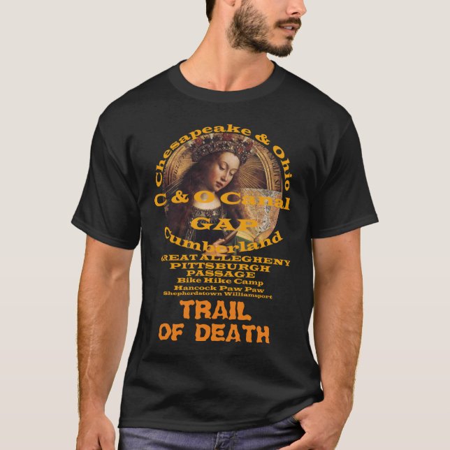 C och O Canal Towpath Underbar Allegheny Passage T Shirt (Framsida)