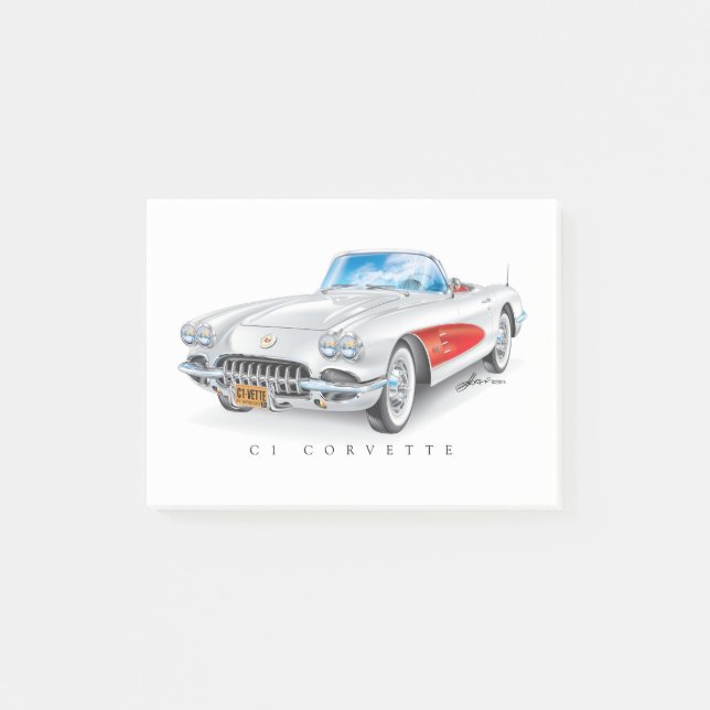 C-ONE AUTOMOBILE ART POST-IT BLOCK (Framsida)