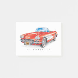 C-ONE AUTOMOBILE ART POST-IT BLOCK