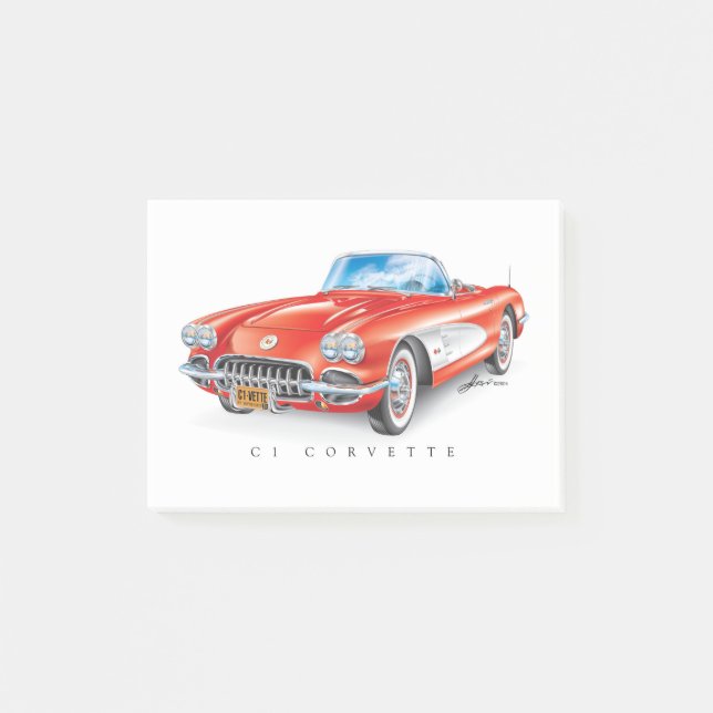 C-ONE AUTOMOBILE ART POST-IT BLOCK (Framsida)