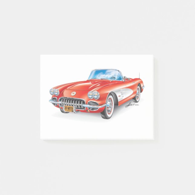 C-ONE AUTOMOBILE ART POST-IT BLOCK (Framsida)