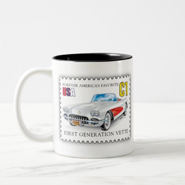 C-ONE AUTOMOBILE ART Två-Tonad MUGG (Vänster)