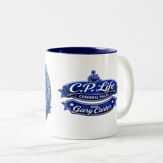 C.P. Life - Cerebral Palsy Kaffe Mugg Design 1 (Framsida höger)