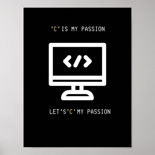 C-programmeringspassion Poster (Framsidan)