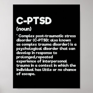 C-ptsd Definition Stressar medvetandegrad Mental P Poster