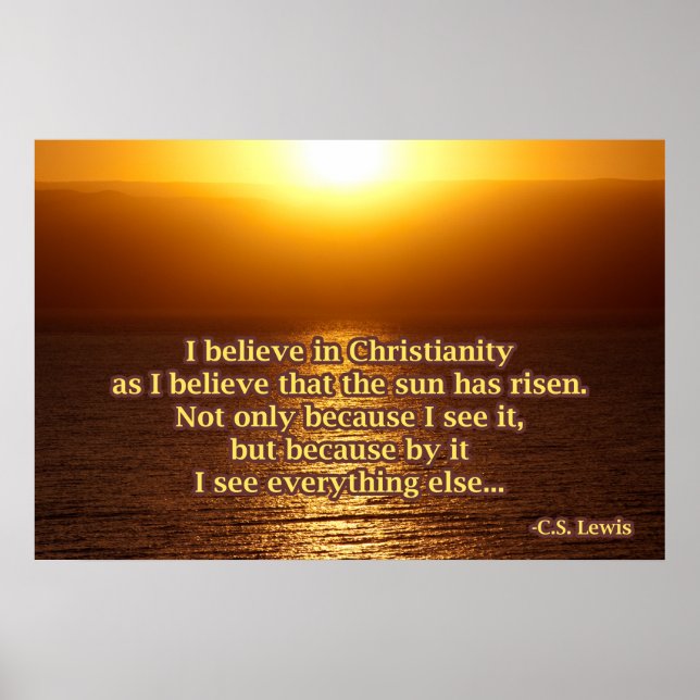 C.S. Lewis Christianity Quote Poster (Framsidan)