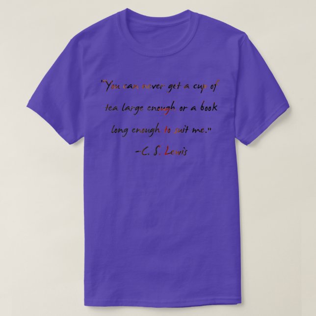 C S Lewis på Bokar T Shirt (Design framsida)