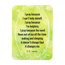 C.S. Lewis Prayer Dikt Magnet