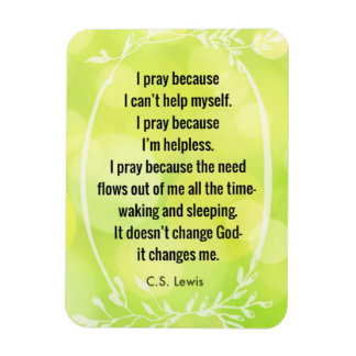 C.S. Lewis Prayer Dikt Magnet