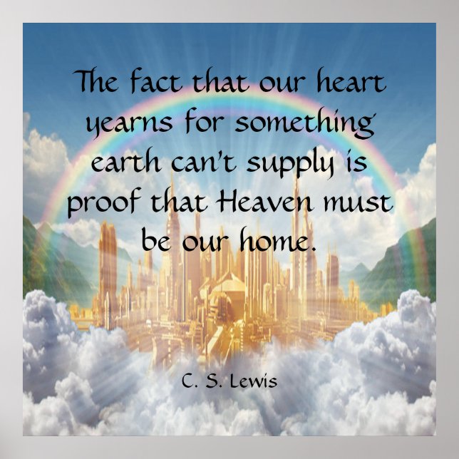 C S Lewis Quote Poster (Framsidan)