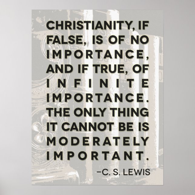 C. S. Lewis Quote Poster - "Christianity..." (Framsidan)