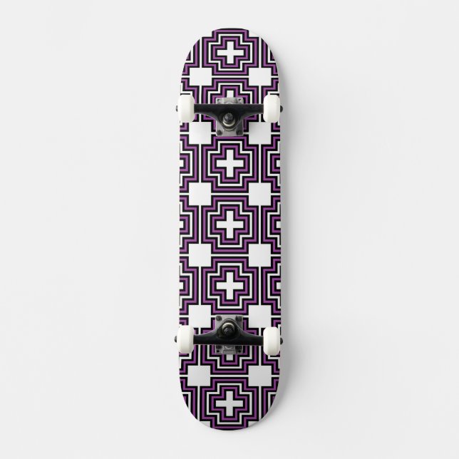 C&S-Lila Mini Skateboard Bräda 18,5 Cm (Framsida)