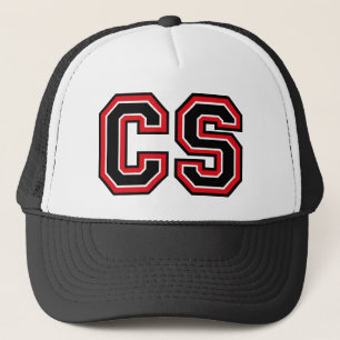 C S Monogram Truckerkeps