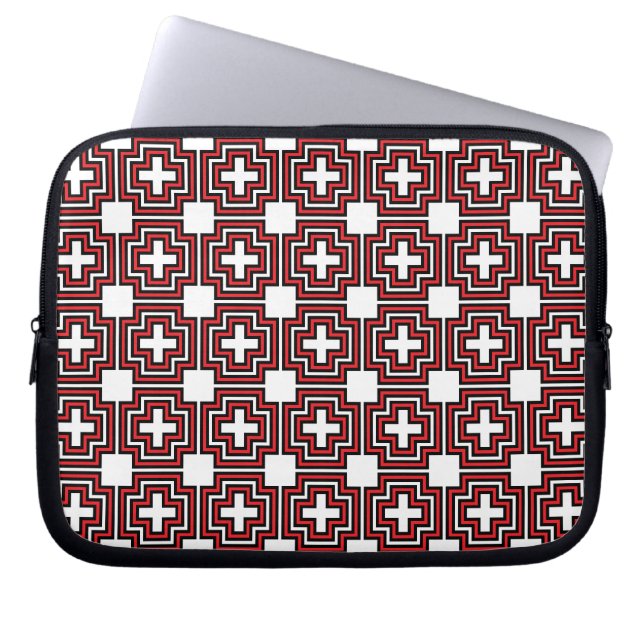 C&S Röd Laptop Sleeve (Framsidan)