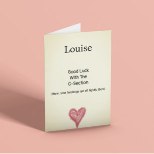 C-Section Lycka till-Anpassadet Kort
